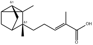 α-Santal-10-en-12-oic acid Struktur