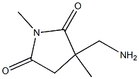 2,5-Pyrrolidinedione,3-(aminomethyl)-1,3-dimethyl-(9CI) Struktur