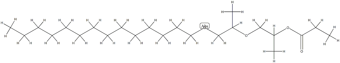 PPG-2 MYRISTYL ETHER PROPIONATE Struktur