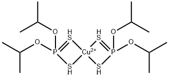 copper bis(O,O-diisopropyl) bis(dithiophosphate) Struktur