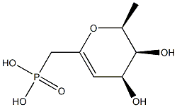 L-arabino-Hept-5-enitol, 2,6-anhydro-1,5,7-trideoxy-7-phosphono- (9CI) Struktur