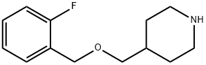 4-(2-Fluoro-benzyloxymethyl)-piperidine Struktur