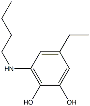 1,2-Benzenediol,3-(butylamino)-5-ethyl-(9CI) Struktur