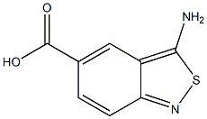 2,1-Benzisothiazole-5-carboxylicacid,3-amino-(9CI) Struktur