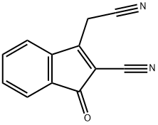 1H-Indene-3-acetonitrile,2-cyano-1-oxo-(9CI) Struktur