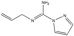 1H-Pyrazole-1-carboximidamide,N-2-propenyl-(9CI) Struktur