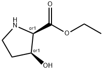 D-Proline, 3-hydroxy-, ethyl ester, (3S)-rel- (9CI) Struktur