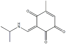 5-Cyclohexene-1,2,4-trione,5-methyl-3-[[(1-methylethyl)amino]methylene]-(9CI) Struktur