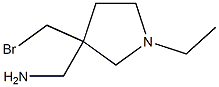 3-Pyrrolidinemethanamine,3-(bromomethyl)-1-ethyl-(9CI) Struktur