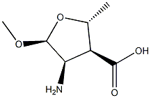 alpha-D-Ribofuranoside,methyl2-amino-3-carboxy-2,3,5-trideoxy-(9CI) Struktur