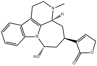 3-[(3aS)-1,2,3,3a,4,5α,6,7-Octahydro-7α-hydroxy-3-methyl-3,7a-diazacyclohepta[jk]fluoren-5-yl]-2(5H)-furanone Struktur