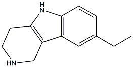 1H-Pyrido[4,3-b]indole,8-ethyl-2,3,4,5-tetrahydro-(9CI) Struktur