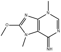 6H-Purin-6-imine,3,7-dihydro-8-methoxy-3,7-dimethyl-(9CI) Struktur