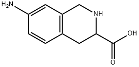 3-Isoquinolinecarboxylicacid,7-amino-1,2,3,4-tetrahydro-(9CI) Struktur