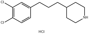 ((Dichloro-3,4 phenyl)-3 propyl-1)-4 piperidine chlorhydrate [French] Struktur