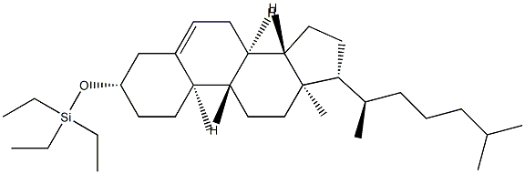 3β-(Triethylsiloxy)cholest-5-ene Struktur