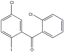 (5-Chloro-2-iodophenyl)-(2-chlorophenyl)-methanone Struktur