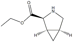 3-Azabicyclo[3.1.0]hexane-2-carboxylicacid,ethylester,(1-alpha-,2-bta-,5-alpha-)-(9CI) Struktur