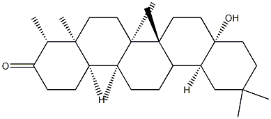 17-Hydroxy-28-nor-D:A-friedooleanan-3-one Struktur