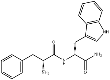 N(sup alpha)-D-Phenylalanyl-D-tryptophanamide Struktur