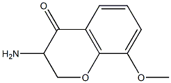 4H-1-Benzopyran-4-one,3-amino-2,3-dihydro-8-methoxy-(9CI) Struktur