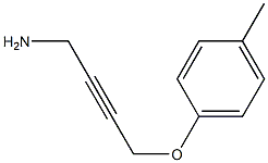 2-Butyn-1-amine,4-(4-methylphenoxy)-(9CI) Struktur