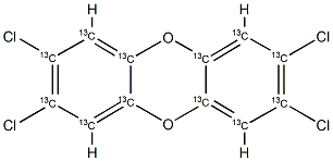 C-132,3,7,8-TCDD Struktur