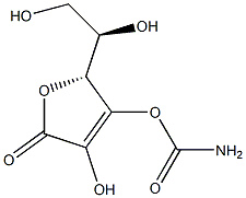 D-erythro-Hex-2-enonic acid, gamma-lactone, 3-carbamate (9CI) Struktur