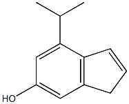 1H-Inden-6-ol,4-(1-methylethyl)-(9CI) Struktur