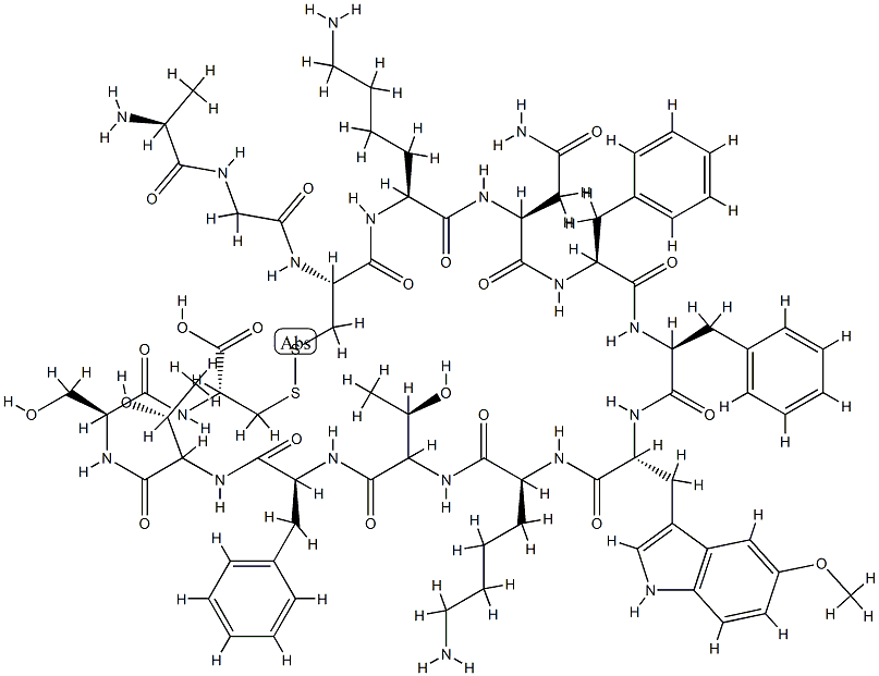 somatostatin, 5-methoxy-Trp(8)- Struktur