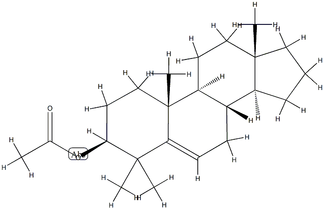 4,4-Dimethylandrost-5-en-3β-ol acetate Struktur