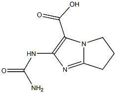 5H-Pyrrolo[1,2-a]imidazole-3-carboxylicacid,2-[(aminocarbonyl)amino]-6,7- Struktur