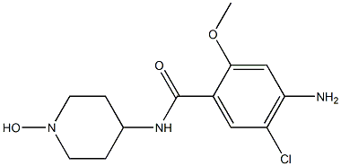 N-(4'-(N-hydroxypiperidyl))-4-amino-5-chloro-2-methoxybenzamide Struktur