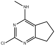 2-chloro-N-methyl-6,7-dihydro-5H-cyclopenta[d]pyrimidin-4-amine(SALTDATA: FREE) Struktur