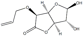 ba-D-Glucofuranuronic acid, 5-O-2-propenyl-, gamma-lactone (9CI) Struktur