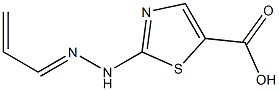 5-Thiazolecarboxylicacid,2-(2-propenylidenehydrazino)-(9CI) Struktur