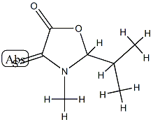 5-Oxazolidinone,3-methyl-2-(1-methylethyl)-4-thioxo-(9CI) Struktur