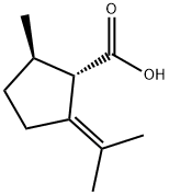 (1S)-2-Isopropylidene-5β-methylcyclopentane-1α-carboxylic acid Struktur