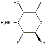 alpha-L-Talopyranose, 3-amino-2,3,6-trideoxy-2-fluoro- (9CI) Struktur