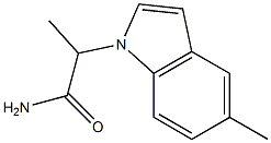 1H-Indole-1-acetamide,alpha,5-dimethyl-(9CI) Struktur