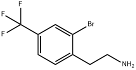 2-(2-bromo-4-(trifluoromethyl)phenyl)ethanamine Struktur