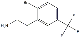 2-(2-bromo-5-(trifluoromethyl)phenyl)ethanamine Struktur