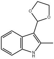 1H-Indole,3-(1,3-dioxolan-2-yl)-2-methyl-(9CI) Struktur