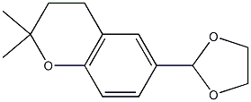 2H-1-Benzopyran,6-(1,3-dioxolan-2-yl)-3,4-dihydro-2,2-dimethyl-(9CI) Struktur