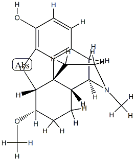 4,5α-Epoxy-6α-methoxy-17-methylmorphinan-3-ol Struktur