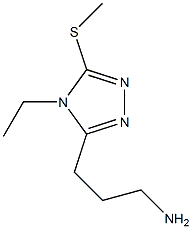 4H-1,2,4-Triazole-3-propanamine,4-ethyl-5-(methylthio)-(9CI) Struktur