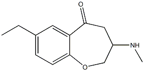 1-Benzoxepin-5(2H)-one,7-ethyl-3,4-dihydro-3-(methylamino)-(9CI) Struktur