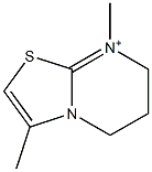 5H-Thiazolo[3,2-a]pyrimidinium,6,7-dihydro-3,8-dimethyl-(9CI) Struktur