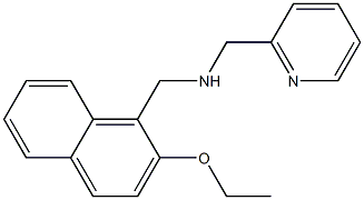 N-[(2-ethoxy-1-naphthyl)methyl]-N-(2-pyridinylmethyl)amine Struktur