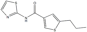 3-Thiophenecarboxamide,5-propyl-N-2-thiazolyl-(9CI) Struktur